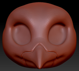 Western Kemono Blue Jay Head Base