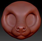 Western Kemono Fossa Head Base Variant 1