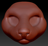 Feminine Weasel Head Base