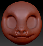 Western Kemono Sloth Head Base
