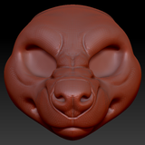 Feminine Hyena Head Base Variant 1