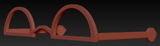 Cheeky Halfmoon Glasses W/ Arms