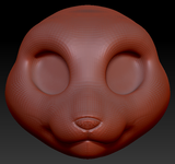 Western Kemono Somali Cat Head Base