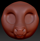 Western Kemono Cow Head Base