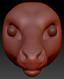 Realistic Deer Head Base