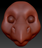 Realistic Point-nosed Dragon Head Base