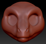Western Kemono Raptor Head Base