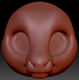 True Kemono Caribou/Reindeer Head Base