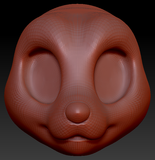 Western Kemono Canine Head Base Variant 1