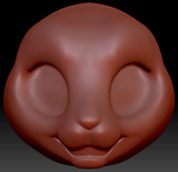 True Kemono Bunny Static Jaw Head Base