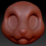Western Kemono Ferret Head Base Variant 1