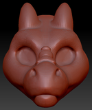 Gender Neutral Short-nosed Angel Dragon Head Base Complex Variant 1