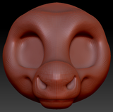 Kemono Toony Caribou/Reindeer Head Base Variant 1