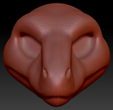 Feminine Raptor Head Base Variant 1