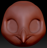 True Kemono Rockhopper Penguin Head Base