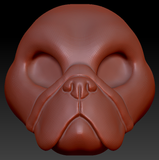 Gender Neutral Pug Head Base