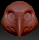 Gender Neutral Harpy Gryphon/Eagle Head Base
