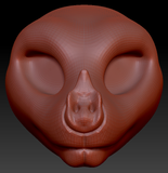 Feminine Leaf-nosed Bat Head Base