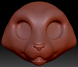 Western Kemono Tiger Static Jaw Head Base Variant 3