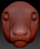 Realistic Caribou/Reindeer Head Base