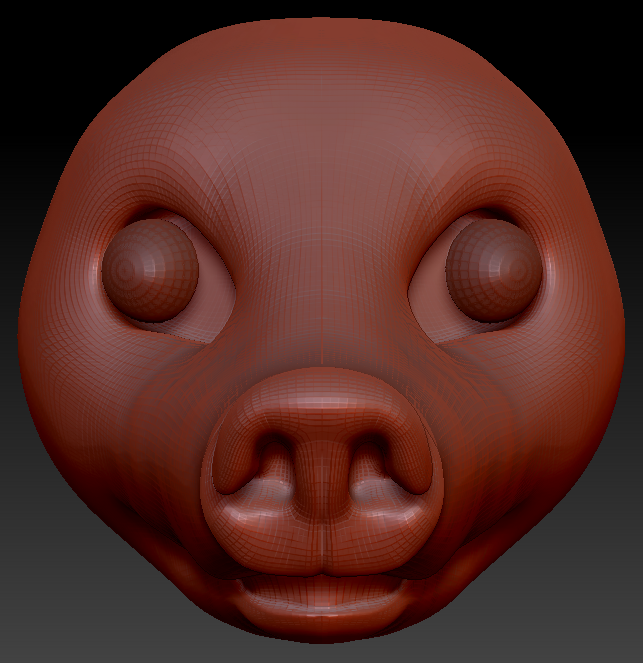 Realistic Coatimundi Static Jaw Head Base Variant 1