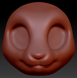 Western Kemono Bunny Head Base Variant 4