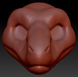 Gender Neutral Raptor Head Base Variant 1