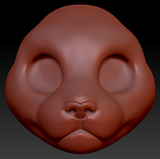 Gender Neutral Pallas Cat Head Base