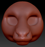 Feminine Caribou/Reindeer Head Base