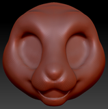 Western Kemono Bunny Static Jaw Head Base