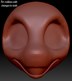 Avali Head Base Variant 2