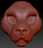 Feminine Pitbull Static Jaw Head Base