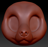Fennec Fox Head Base Variant 2