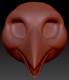 Feminine Raven Static Jaw Head Base