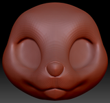 True Kemono Asian Small-clawed Otter Head Base