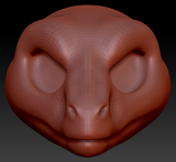 Western Kemono Raptor Head Base Variant 1