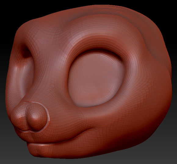 Western Kemono Fruit Bat Head Base Variant 1
