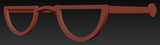 Halfmoon Glasses W/ Arms