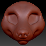Feminine Fox Head Base Variant 1