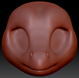 True Kemono Anole Lizard Head Base