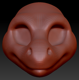 Feminine Leopard Gecko Head Base