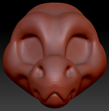 Feminine Toony Wickerbeast Head Base Variant 1
