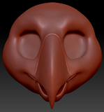 Western Kemono Macaw Parrot Static Jaw Head Base