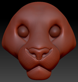 Realistic Tiger Head Base