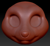 Western Kemono Raccoon Head Base
