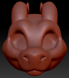 Gender Neutral Toony Round-nosed Dragon Head Base Complex Variant 3