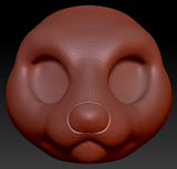 Western Kemono Ferret Head Base