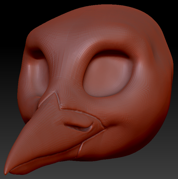 Feminine Hummingbird Head Base