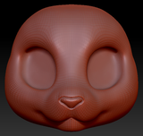 Western Kemono Feline Head Base Variant 3