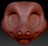 Kemono Toony Fruit Bat Head Base Variant 1